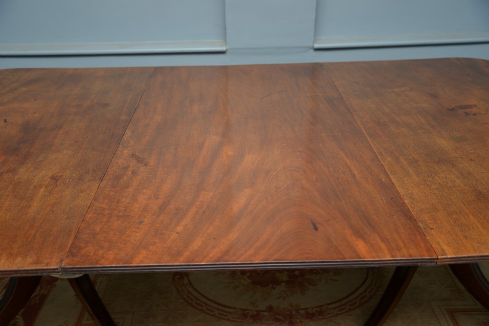 George III Mahogany Twin Pedestal Extending Dining Table View XVII
