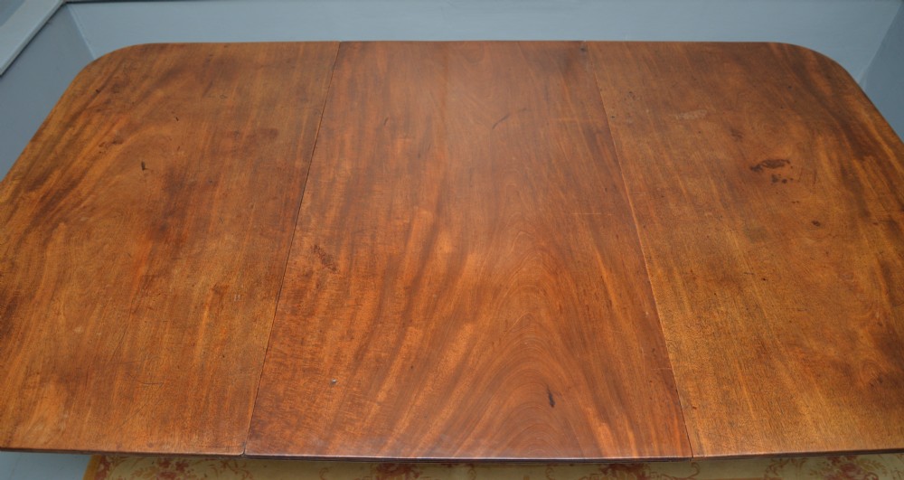George III Mahogany Twin Pedestal Extending Dining Table View XX
