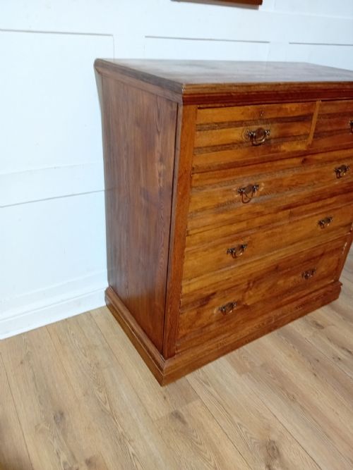 HARRIS LEBUS ARTS CRAFTS ASH CHEST OF DRAWERS C18801900 - ADDITIONAL PHOTO 5