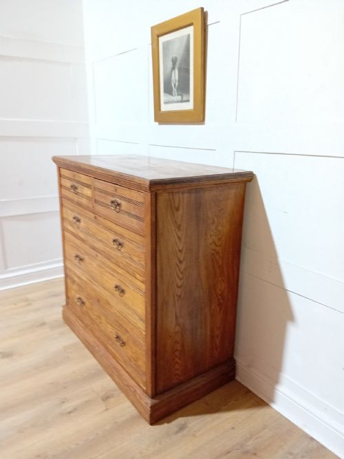 HARRIS LEBUS ARTS CRAFTS ASH CHEST OF DRAWERS C18801900 - ADDITIONAL PHOTO 6