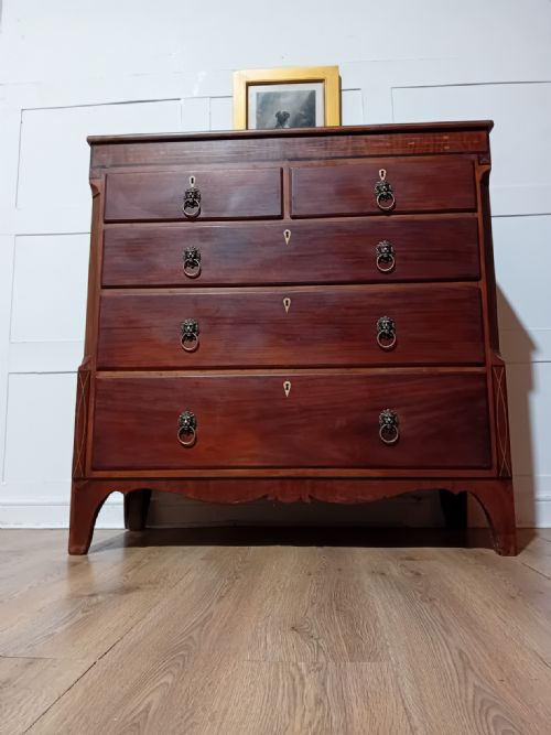 ANTIQUE GEORGE III MAHOGANY CHEST OF DRAWERS C178595 - ADDITIONAL PHOTO 10