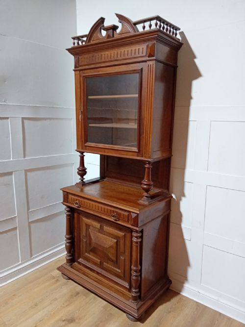 ANTIQUE VICTORIAN CARVED FRENCH BRETON BUFFET - ADDITIONAL PHOTO 2