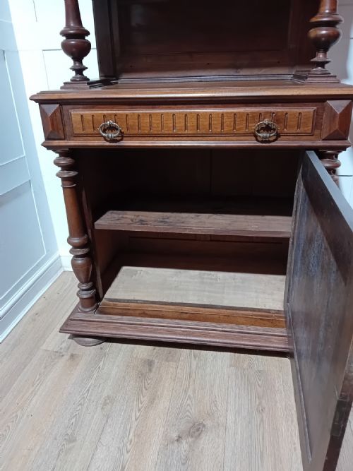 ANTIQUE VICTORIAN CARVED FRENCH BRETON BUFFET - ADDITIONAL PHOTO 8