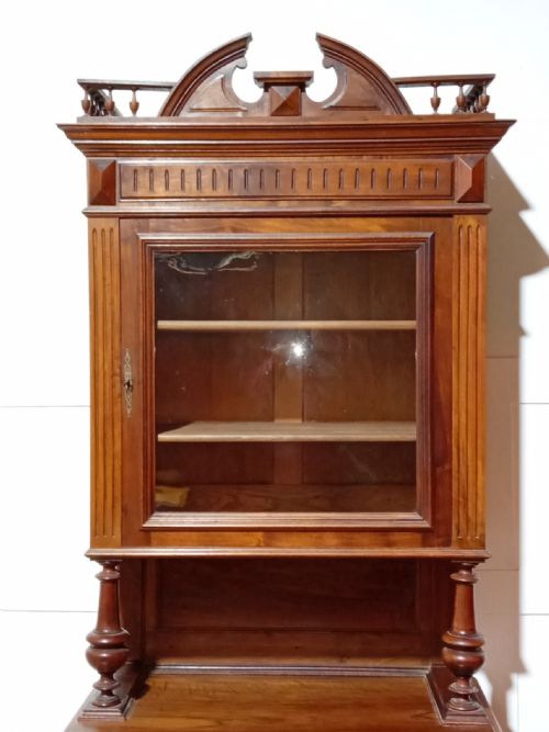 ANTIQUE VICTORIAN CARVED FRENCH BRETON BUFFET - ADDITIONAL PHOTO 14
