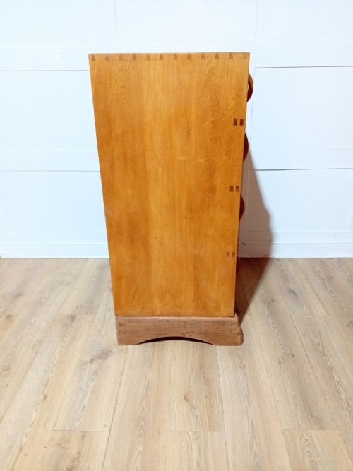 PETER WAALS COTSWOLD SCHOOL OAK CHEST OF DRAWERS - ADDITIONAL PHOTO 10