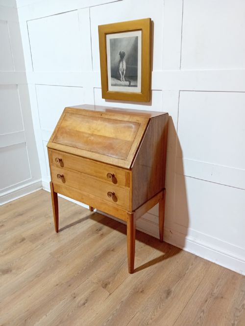 rare arthur basil reynolds cotswold school walnut bureau - CATEGORY: ANTIQUE BUREAU - DATED 1930