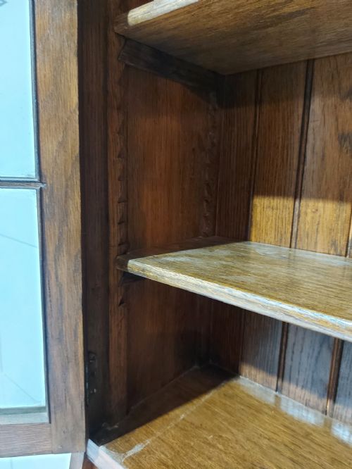 ARTS CRAFTS HARRIS LEBUS OAK BUREAU BOOKCASE C18801900 - ADDITIONAL PHOTO 10