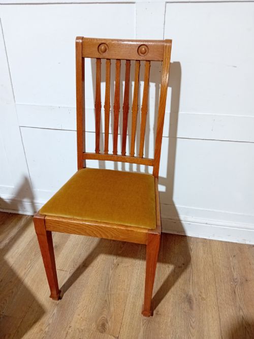SHAPLAND AND PETTER ARTS CRAFTS OAK SET OF 4 CHAIRS C1900 - ADDITIONAL PHOTO 6