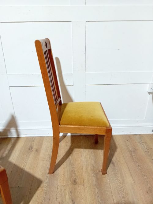 SHAPLAND AND PETTER ARTS CRAFTS OAK SET OF 4 CHAIRS C1900 - ADDITIONAL PHOTO 7