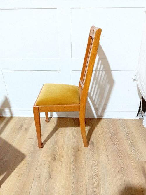 SHAPLAND AND PETTER ARTS CRAFTS OAK SET OF 4 CHAIRS C1900 - ADDITIONAL PHOTO 9