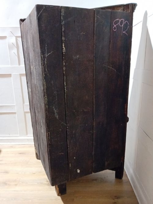 ANTIQUE GEORGE II OAK FREE STANDING CORNER CUPBOARD C174060 - ADDITIONAL PHOTO 4