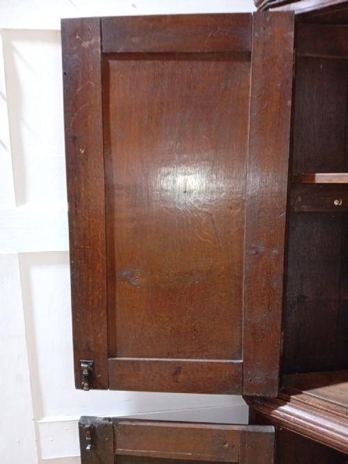 ANTIQUE GEORGE II OAK FREE STANDING CORNER CUPBOARD C174060 - ADDITIONAL PHOTO 11