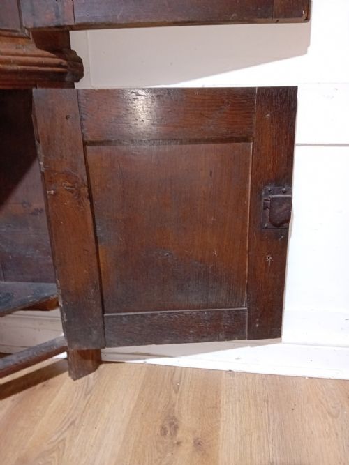 ANTIQUE GEORGE II OAK FREE STANDING CORNER CUPBOARD C174060 - ADDITIONAL PHOTO 14