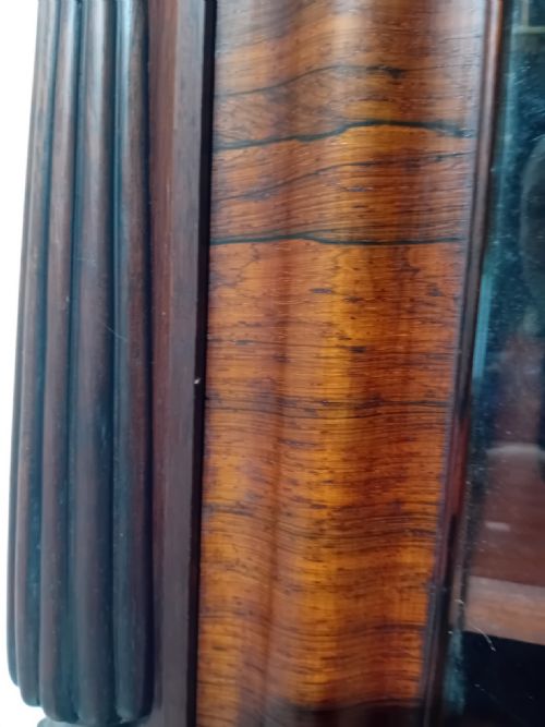 ANTIQUE VICTORIAN ROSEWOOD GLAZED BOOKCASE C1880 - ADDITIONAL PHOTO 12