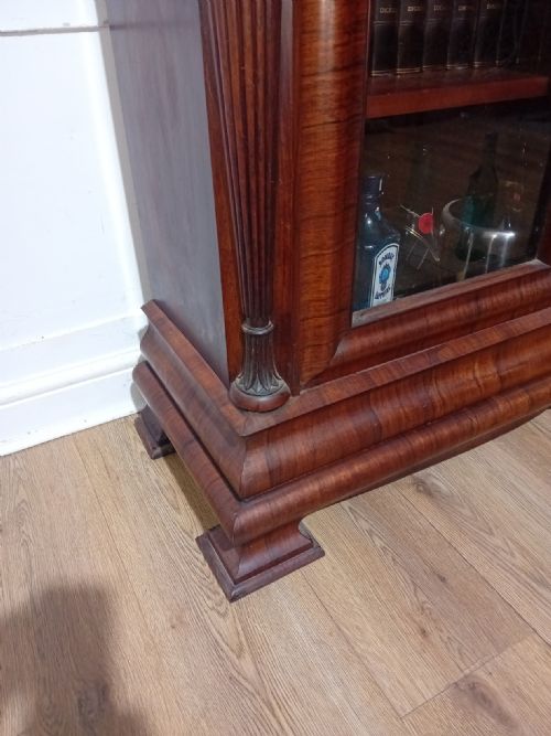 ANTIQUE VICTORIAN ROSEWOOD GLAZED BOOKCASE C1880 - ADDITIONAL PHOTO 18