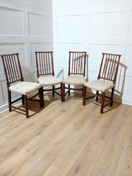 LIBERTY CO SET OF 4 CHARLES BEVAN OAK CHAIRS ARTS CRAFTS - ADDITIONAL PHOTO 10