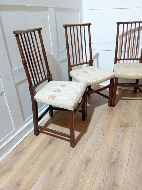 LIBERTY CO SET OF 4 CHARLES BEVAN OAK CHAIRS ARTS CRAFTS - ADDITIONAL PHOTO 11