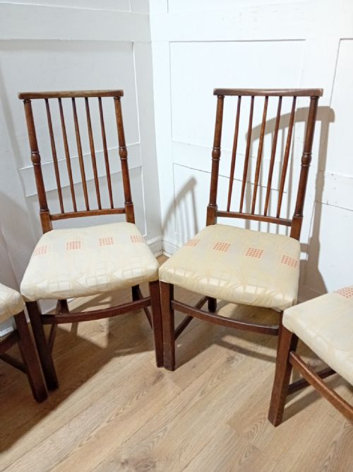 LIBERTY CO SET OF 4 CHARLES BEVAN OAK CHAIRS ARTS CRAFTS - ADDITIONAL PHOTO 13