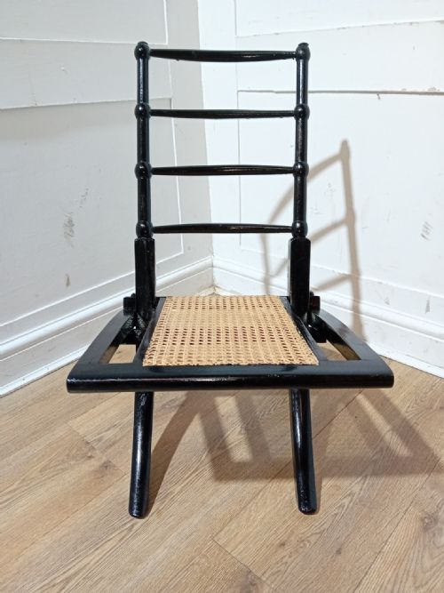 E W GODWIN AESTHETIC MOVEMENT EBONISED CHAIR 1875 - ADDITIONAL PHOTO 5