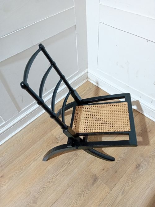 E W GODWIN AESTHETIC MOVEMENT EBONISED CHAIR 1875 - ADDITIONAL PHOTO 9