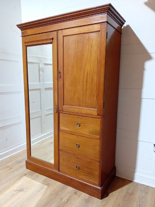 JAS SCHOOLBRED SUPERIOR QUALITY MAHOGANY WARDROBE C1895 - ADDITIONAL PHOTO 3