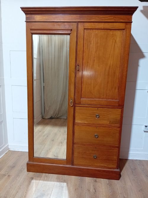 JAS SCHOOLBRED SUPERIOR QUALITY MAHOGANY WARDROBE C1895 - ADDITIONAL PHOTO 6