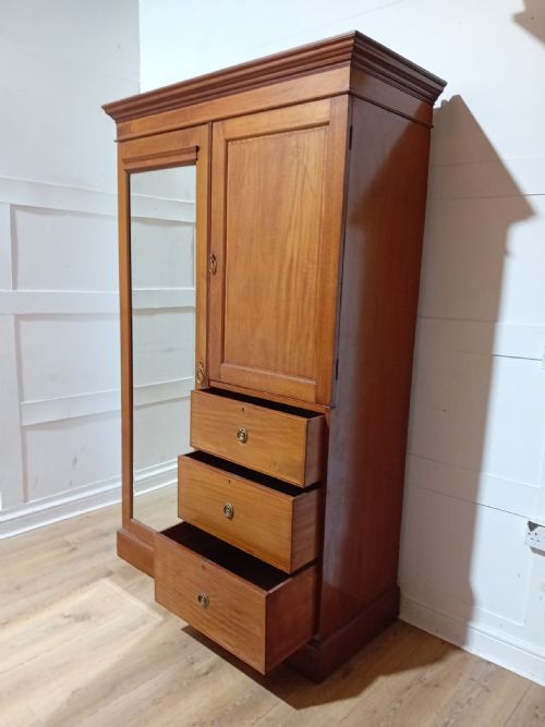 JAS SCHOOLBRED SUPERIOR QUALITY MAHOGANY WARDROBE C1895 - ADDITIONAL PHOTO 7