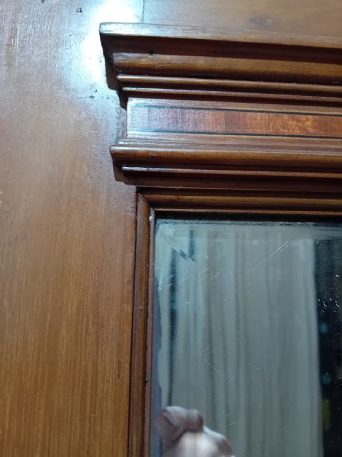 JAS SCHOOLBRED SUPERIOR QUALITY MAHOGANY WARDROBE C1895 - ADDITIONAL PHOTO 18