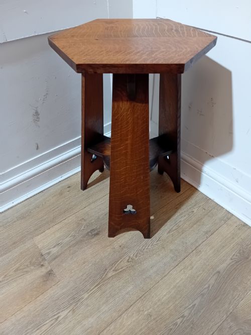 ARTS CRAFTS LIBERTY OAK HORSA TABLE - ADDITIONAL PHOTO 8