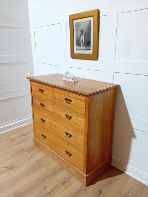 ANTIQUE ARTS CRAFTS ASH CHEST OF DRAWERS C187585 - ADDITIONAL PHOTO 1
