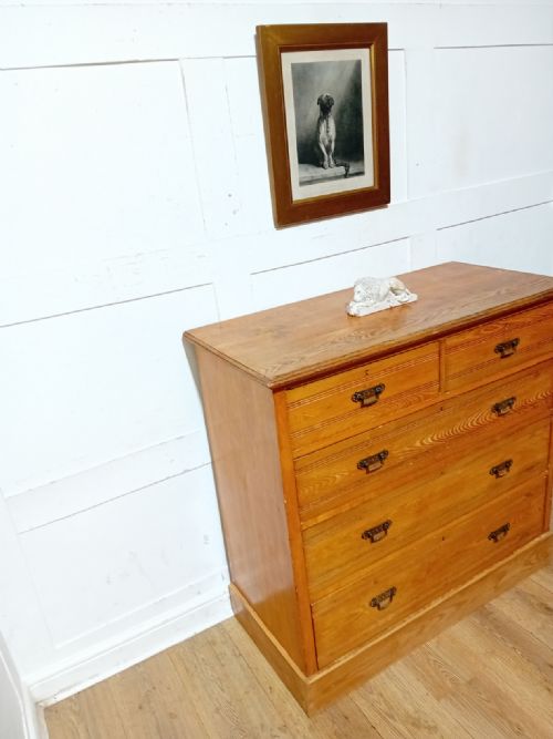 ANTIQUE ARTS CRAFTS ASH CHEST OF DRAWERS C187585 - ADDITIONAL PHOTO 6