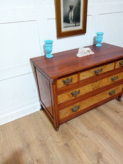 ANTIQUE VICTORIAN WALNUT CHEST OF DRAWERS C18585 - ADDITIONAL PHOTO 1