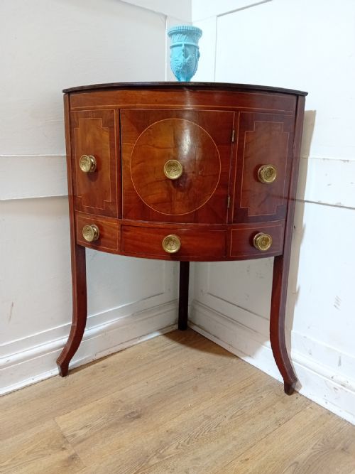 ANTIQUE GEORGE III CORNER COCKTAIL CABINET C17901800 - ADDITIONAL PHOTO 3