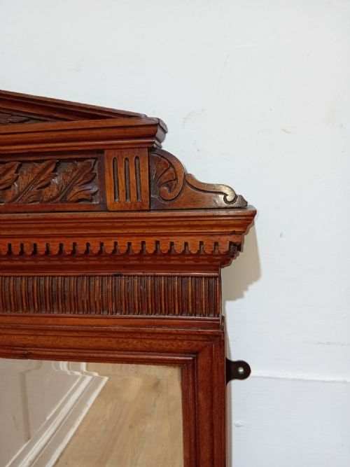 ANTIQUE ARTS CRAFTS WALNUT MIRROR C187585 - ADDITIONAL PHOTO 4