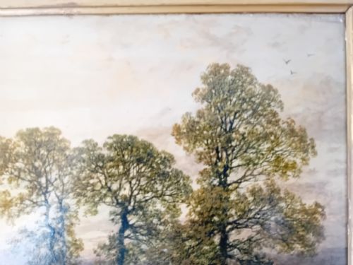 LANDSCAPE NEAR HARBORNE OIL ON CANVAS BY PETER DEAKIN - ADDITIONAL PHOTO 3
