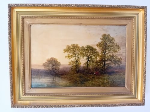 LANDSCAPE NEAR HARBORNE OIL ON CANVAS BY PETER DEAKIN - ADDITIONAL PHOTO 10