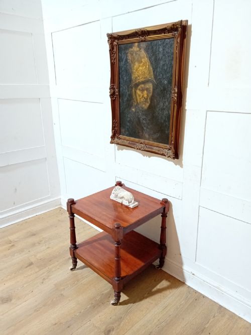 ANTQIUE VICTORIAN MAHOGANY SIDE TABLE C18801900 - ADDITIONAL PHOTO 1