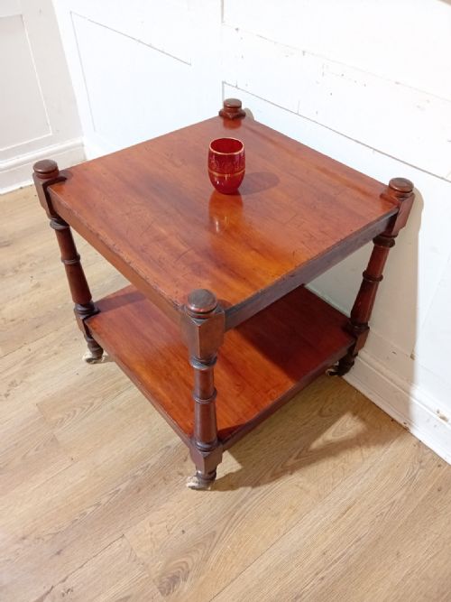 ANTQIUE VICTORIAN MAHOGANY SIDE TABLE C18801900 - ADDITIONAL PHOTO 2