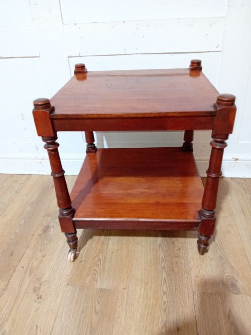 ANTQIUE VICTORIAN MAHOGANY SIDE TABLE C18801900 - ADDITIONAL PHOTO 7