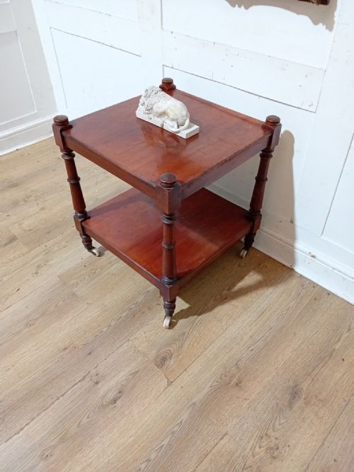 ANTQIUE VICTORIAN MAHOGANY SIDE TABLE C18801900 - ADDITIONAL PHOTO 10