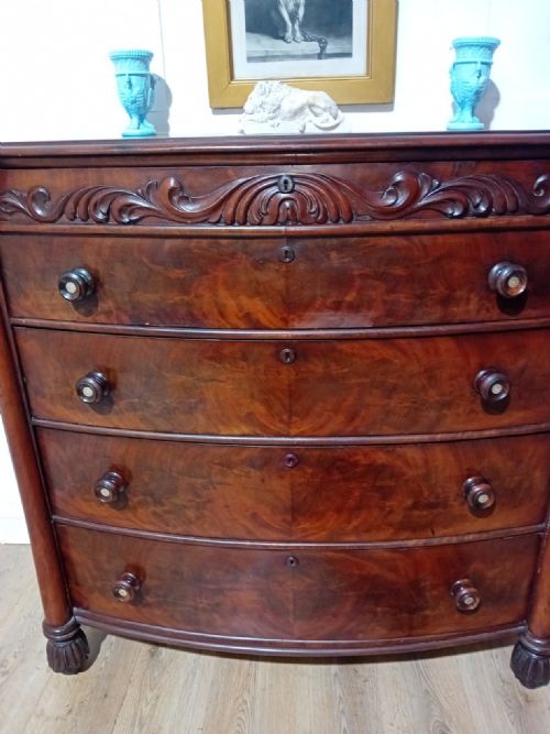 SUPERIOR QUALITY WILLIAM IV CHEST OF DRAWERS C183037 - ADDITIONAL PHOTO 4