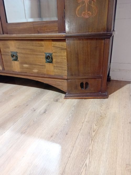 GLASGOW SCHOOL WYLIE LOCHHEAD OF GLASGOW WARDROBE DESIGNED BY E A TAYLOR RARE ARTS CRAFTS WARDROBE - ADDITIONAL PHOTO 10