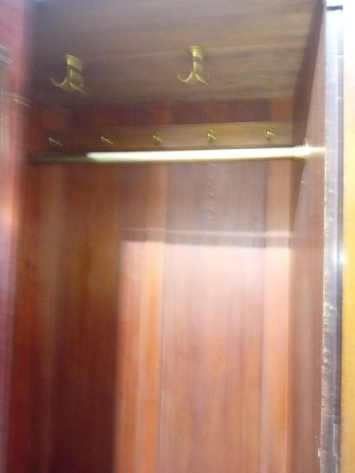 GLASGOW SCHOOL WYLIE LOCHHEAD OF GLASGOW WARDROBE DESIGNED BY E A TAYLOR RARE ARTS CRAFTS WARDROBE - ADDITIONAL PHOTO 15