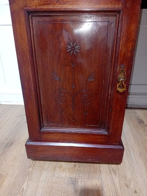 ARTS CRAFTS VICTORIAN MAHOGANY PEDESTAL DESK C188595 - ADDITIONAL PHOTO 12