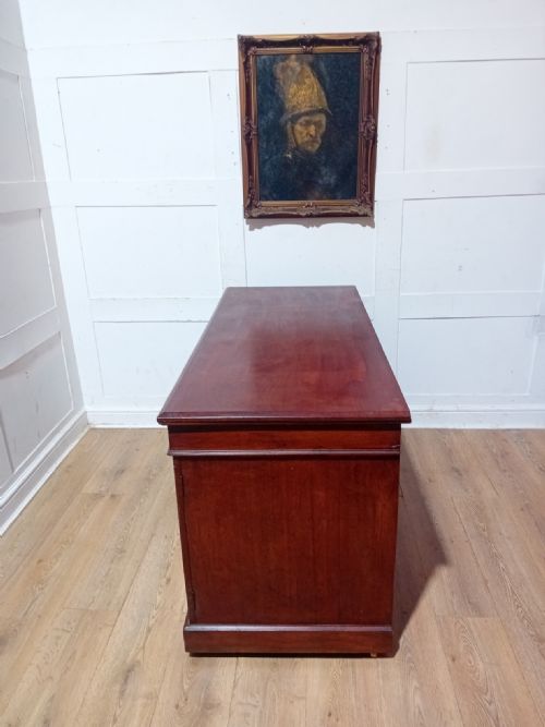 ARTS CRAFTS VICTORIAN MAHOGANY PEDESTAL DESK C188595 - ADDITIONAL PHOTO 16