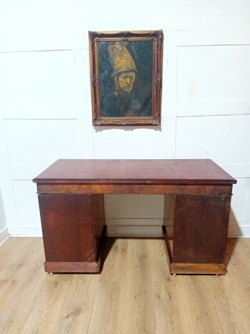 ARTS CRAFTS VICTORIAN MAHOGANY PEDESTAL DESK C188595 - ADDITIONAL PHOTO 17