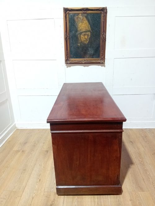 ARTS CRAFTS VICTORIAN MAHOGANY PEDESTAL DESK C188595 - ADDITIONAL PHOTO 18