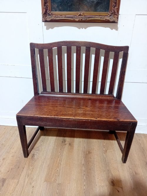 SUPER RARE GEORGE III OAK VERNACULAR OAK DUET CHAIR C177090 - ADDITIONAL PHOTO 6