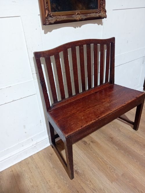 SUPER RARE GEORGE III OAK VERNACULAR OAK DUET CHAIR C177090 - ADDITIONAL PHOTO 7