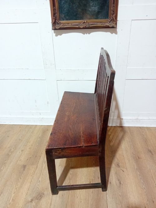 SUPER RARE GEORGE III OAK VERNACULAR OAK DUET CHAIR C177090 - ADDITIONAL PHOTO 8